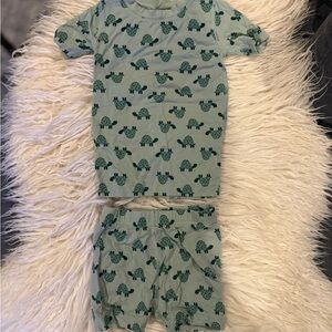 Hanna Andersson Hanna Soft Green Turtle Pajama Set